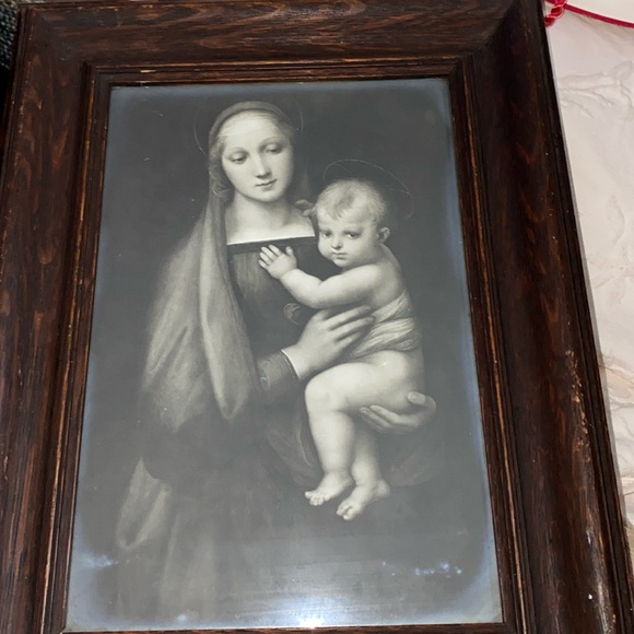 Madonna Del Granduca Raffaello Virgin Mary Jesus Religious Art wooden frame